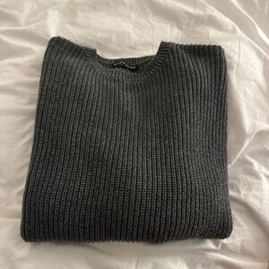 Men's Charcoal Crewneck Sweater